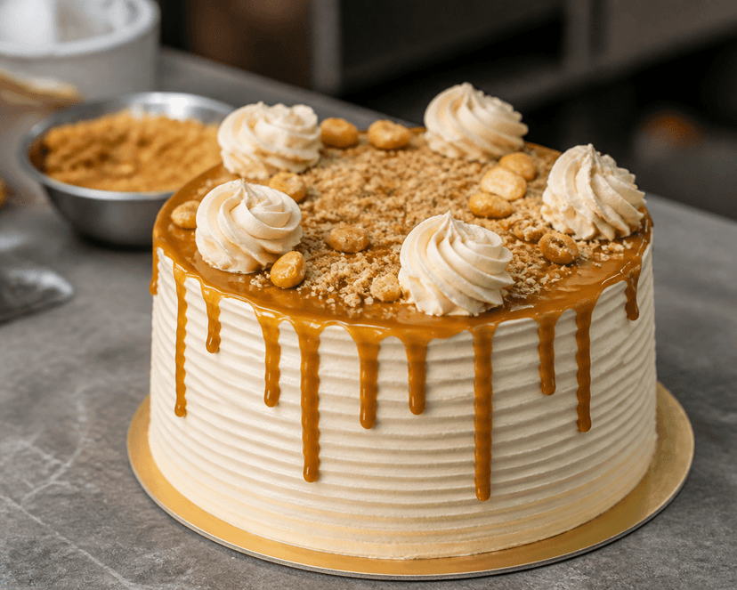 Crème & Crumb — Butterscotch Crunch Cake
